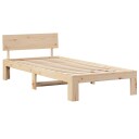  Senge Ramme med Hodegjerde 80x200 cm Massiv Furu