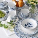 Porsgrunds Porselænsfabrik Bluebird Flower Tallerken Flat 28 cm