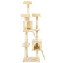 Vidaxl Kloretre Med Klorestenger I Sisal 170 cm Beige