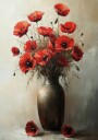 Red Poppies in a Vase Plakat Plakat / 100x150cm