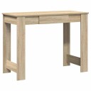 vidaXL Skrivebord sonoma eik 100x45x75 cm konstruert tre