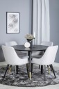 Venture Home   Spisegruppe Dipp med 4 stk stoler Plaza   Svart