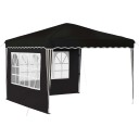vidaXL Pop-up Festtelt 288 x 288 x 245 cm Svart Oxford Stoff