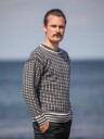 Viking Garn Islender Ullgenser med Rund Hals Koks