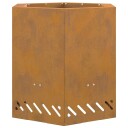  Røykfri Bålplass Sekskantet 48x48x51 cm Værbestandig Stål