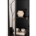 Venture Home Design Piring Vitrineskap - Sort 1524707-01-2 1704791-02-0