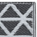 vidaXL Uteteppe svart 80x150 cm PP