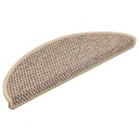  Selvklebende trappematter sisal 30 stk 56x17x3 cm mørk beige 8721288459855