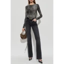 Diesel Dame Jeans Grå W29 L34,
