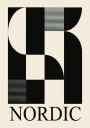 Nordic Geometric Abstract Plakat / 70x100