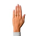 Jane Kønig Flet Ring 18 kt. Gullbelagt sølv JK0004R-G_50 - Dame - 925 sterling silver
