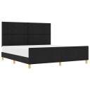  Sengepakke Svart 180x200 cm Stoff