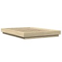  Sengeramme sonoma eik 140x190 cm konstruert tre 8721102618574