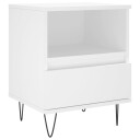  Nattbord hvit 40x35x50 cm konstruert tre 8721012110038