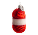 Brink Nordic Juletrepynt garnnøste Hygge 6 cm rød