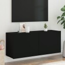 vidaXL Vegghengt TV-benk svart 100x30x41 cm 8721012255517