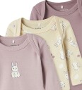 Name It 3-pakning med langermet body Sand