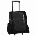 Dyrevogn 3-i-1-design svart 48x32x(57-106) cm oxfordstoff