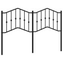  Sengegavl i metall svart 135 cm 8721012211308