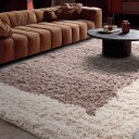 Ullteppe   Khenifra Handknot Wool Premium taupe/kremfarget Størrelse: 200 x 290 cm