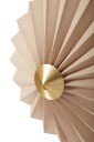 Hübsch Pliss Vegglampe Beige