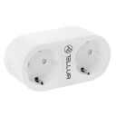 Tellur WiFi stikkontakt med energimåler 2 pk