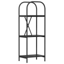  Bokhylle Svart eik 40 x 30 x 109 cm Konstruert tre