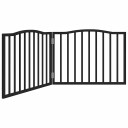 Vidaxl Hundeport Sammenleggbar 2 Paneler Svart 160 cm Poppeltre