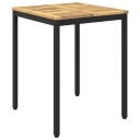 vidaXL Hage middagsbord Hvit og svart 60 x 60,5 x 75 cm
