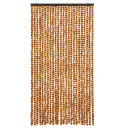 Vidaxl Insektgardin Oker Og Hvit 100x220 Cm Chenille
