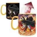 One Piece Varmeskiftende Kopp Luffy & Sabo