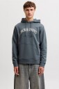 Jack & Jones   Hettegenser Jjedenver Logo Sweat Hood Sn   Grå