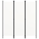 vidaXL Romdeler 3 paneler kremhvit 150x180 cm