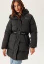 Calvin Klein Jeans Belted Midweight Long Puffer Black XXS