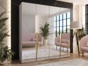 garderobeskap NO_BRAND Garderobeskap PIANO 3 200 cashmere Gull -
