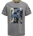 Hummel T skjorte hmlSpace Jam Seksti Grå Melert m. Trykk Hummel 6 år 116 T skjorte
