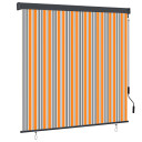 vidaXL Utendørs rullegardin 170x250 cm gul og blå