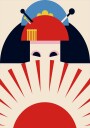 Geisha Girl Retro Minimalist Design Plakat Plakat / 100x150cm