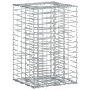 vidaXL Gabion hevet seng 50 x 50 x 80 cm Galvanisert stål Sølv