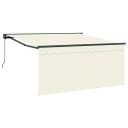  Innvendbar Markise Krem 300 x 250 cm Polyester og aluminium