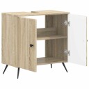 vidaXL Baderomsvaskeskap BREDA Sonoma eik 59,5 x 31,5 x 59 cm