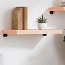 vidaXL Vegghylle 60x30x6 cm ubehandlet heltre eik
