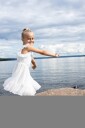 Vilje & Ve Linda Kjole White (110 / 5 år)