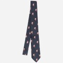 Petronius 1926 Tie Silk Children - Navy Santa Claus Multi