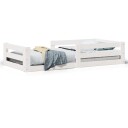  Sengeramme uten madrass hvit 75x190 cm heltre furu 8721158397102