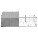 Vidaxl Utendørs Hundekennel Med Løpegård 4X2X1.5 M Galvanisert Stål