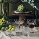 Hadeland Glassverk Victoria Champagneskål Ruteslip 25cl Klar
