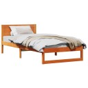  Sengeramme Vokset brun Massivt tre 90 x 200 cm Robust
