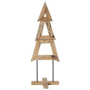  Juletre med stativ Brun 120 cm Heltre teak