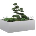 vidaXL Plantekasse 120x80x40 cm galvanisert stål